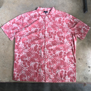 เสื้อฮาวาย Vtg.Hawaii Shirt CROFT &amp; BARROW MADE IN INDIA Sz.XXL 100% COTTON