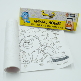 [พร้องส่ง] A-022 Animals home กระดาษภาพระบายสี