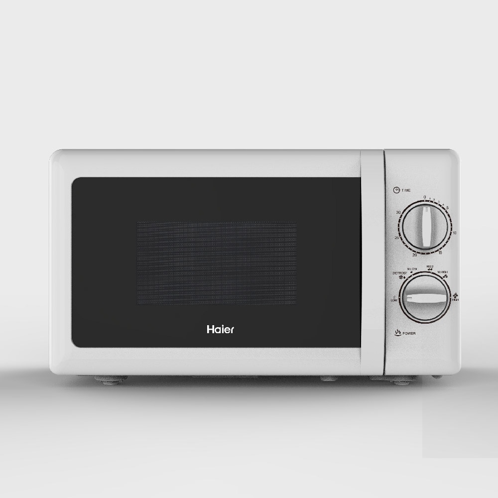 Haier เตาอบ ไมโครเวฟ ความจุ 20 ลิตร รุ่น HMW-M2001W กำลังไฟ 700 วัตต์ มี 5 โปรแกรมปรุงอาหาร รับประกั