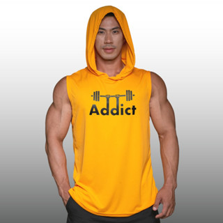 ADDICT เสื้อฮู้ดแขนกุด Sleeveless Hoodies