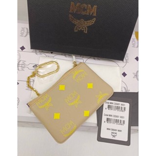 พวงกุญแจ #ที่ใส่บัตร (การ์ดเปล่า) #💙🥳NEW MCM MONOGRAM KEYRING ZIPPED POUCH