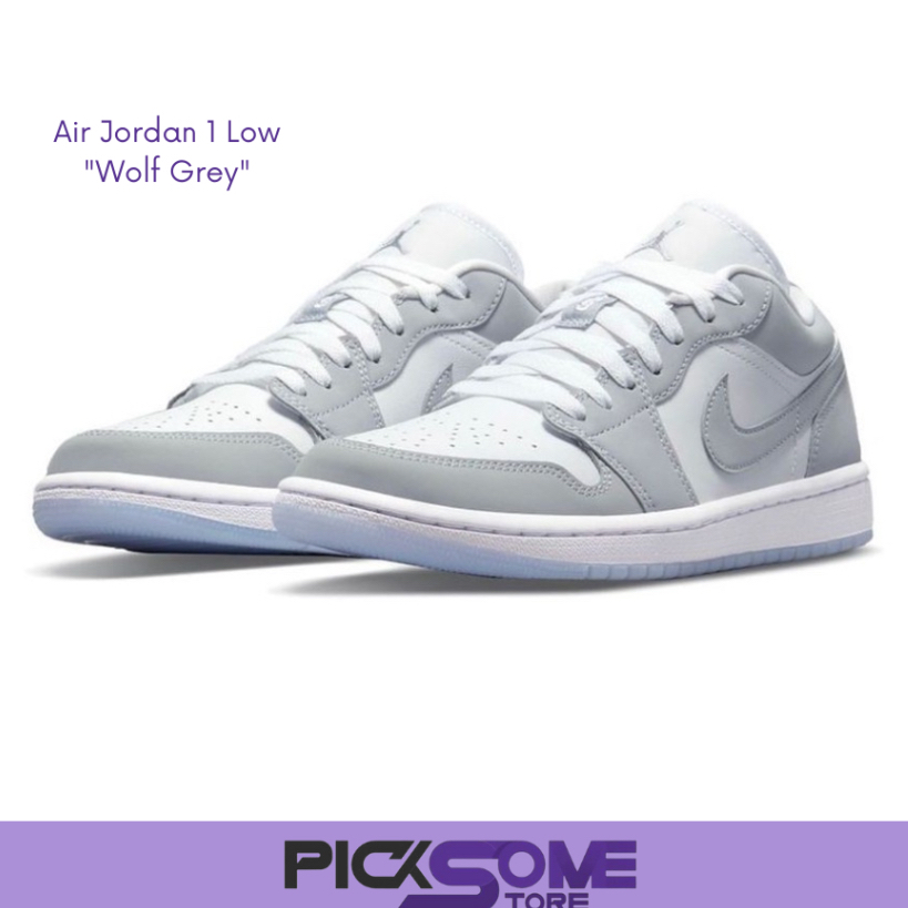 (พร้อมส่ง) ของแท้100% รองเท้า Nike Air jordan 1 Low Wolf Grey 🤍