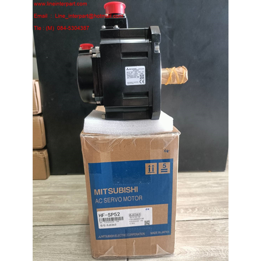AC SERVO MOTOR MITSUBISHI  HF-SP52  ราคารวมVat มีสต๊อกในไทย