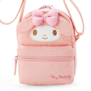 กระเป๋า Sanrio Chatacter ทรงสะพายข้าง น่ารักๆ งานชนช็อป มาใหม่ ขนาด 15×9×18 cm สายสะพายปรับความยาวได้ 72-135 cm พร้อมส่ง