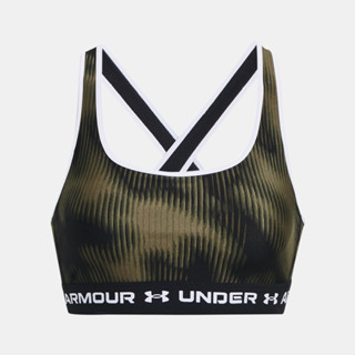 UNDER ARMOUR สปอร์ตบราออกกำลังกายผู้หญิง รุ่น UA Crossback Mid Print/ 1361042