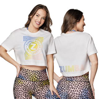 Zumba Roller Derby Team Crop Tee (เสื้อครอปแขนสั้นออกกำลังกายซุมบ้า)