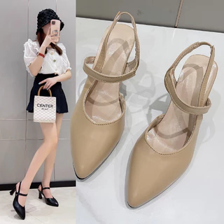 💕สปอตสินค้า💕34-42หลา รองเท้าส้นสูงแฟชั่นผู้หญิง รองเท้าส้นเข็ม เหมาะสำหรับทำงานและเดินทาง