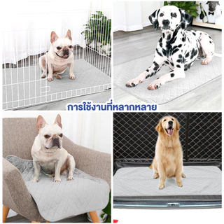 Petcho ผ้ารองฉี่สุนัข แผ่นรองฉี่หมา+เบาะนอนเย็น สามารถใช้ซ้ำได้ แผ่นรองฉี่สุนัข 4ชั้น ดูดซับน้ำได้ดี เสื่อฉี่สุนัขเย็น