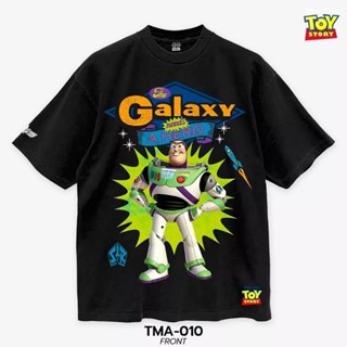 เสื้อDisney ลาย Buzz Lightyear ( Toy Story ) สีดำ ฟอกเฟด (TMA-010)