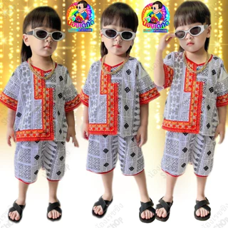 ชุดผ้าฝ้ายเด็ก ชุดพื้นเมืองเด็ก น่ารักแบบเด็กเหนือ ผลิตจากผ้าฝ้ายคุณภาพดี สวมใส่สบาย ไม่ร้อน สวมใส่ได้ตั้งแต่น้ำหนัก 6 -