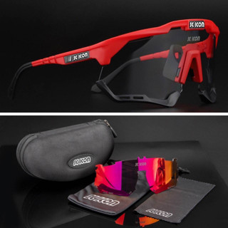 แว่นตากันแเดดแฟชั่น พร้อมเลนส์ออโต้ SCICON Polarized Cycling Glasses Outdoor Sports Sunglasses