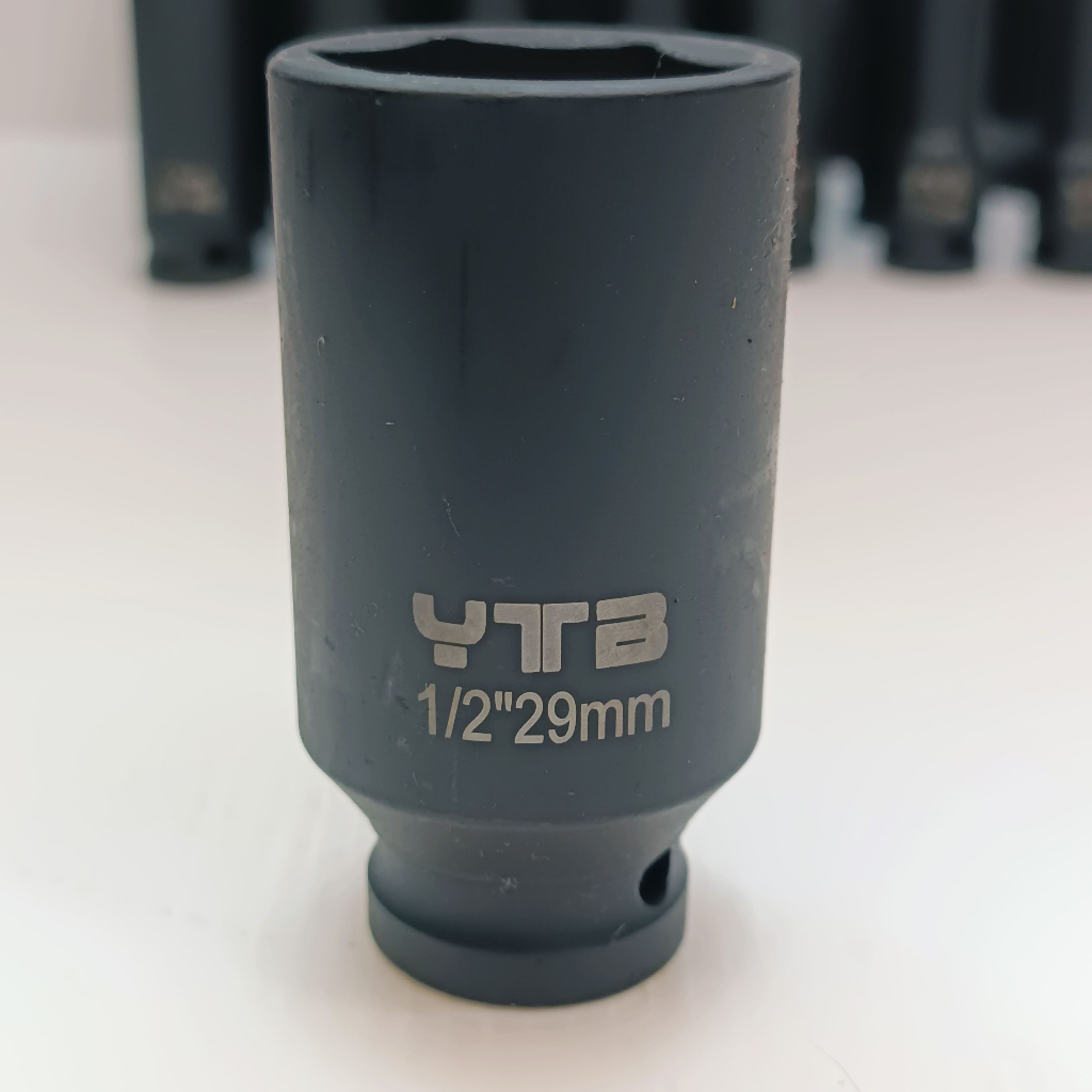 ลูกบล็อกยาว บล็อกลม 1/2"(4หุน) เบอร์ 29 มม. สำหรับ บล็อกลม บล็อกแบต บล็อกไฟฟ้า (IMPACT SOCKET)