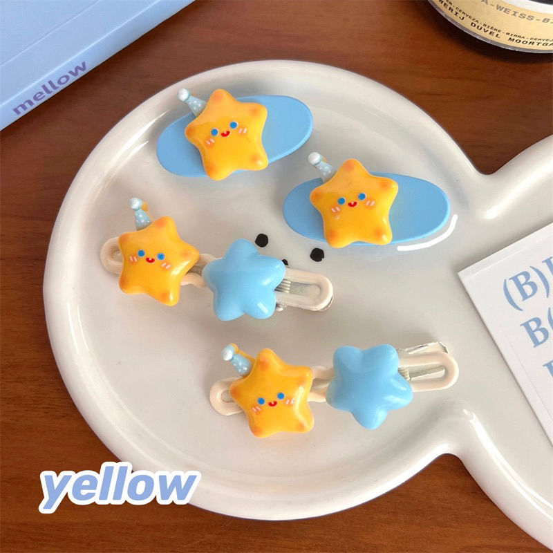 Cute 140 กิ๊บติดผม กิ๊บหนีบผมดาวฟ้าเหลือง