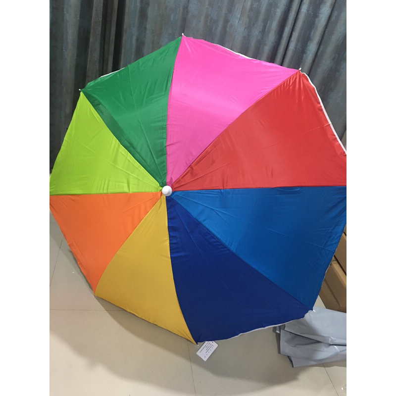 ร่ม แม่ค้า 34 นิ้ว UV เงิน สลับสี(เน้น เฉพาะร่มค่ะ)(ร่ม1คัน)