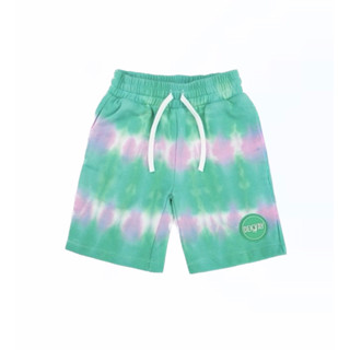 Dektay tie-dye ease of motion shortpants (PINK/LIGHTGREEN)