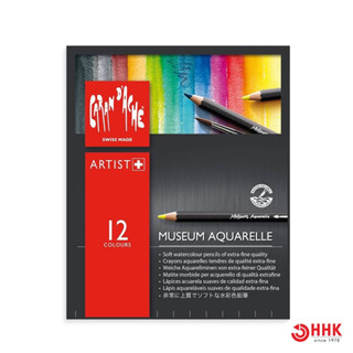 Caran d’ache(คารันดาช) ชุดดินสอสีระบายน้ำ Museum 12 สี 3510.312