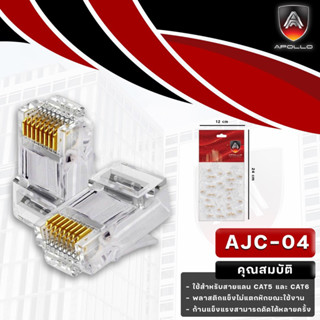 หัวแลน RJ45 Cat6 แบบทะลุ