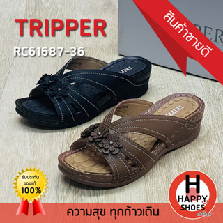 🚚ส่งเร็ว🚛ส่งด่วนจ้า ✨มาใหม่จ้า😆รองเท้าเพื่อสุขภาพหญิง TRIPPER รุ่น RC8652-H16 ส้น 2 นิ้ว Soft and comfortable