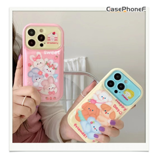 ✨ส่งของขวัญ✨เคส for iPhone 11 14 Pro Max Case for iPhone 12 13 ป้องกันการตก การป้องกัน สาวน่ารักหัวใจ การ์ตูน แฟชั่น