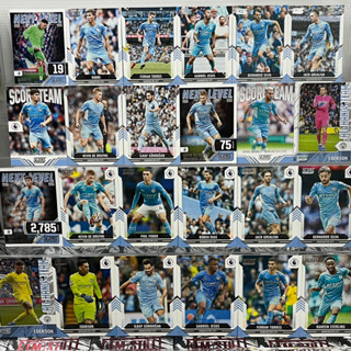 2021-22 Panini Score EPL &amp; Fifa เบสการ์ดทีมแมนซิตี้ Manchester City