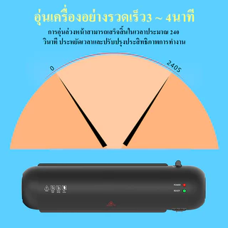 NEW เครื่องเคลือบกระดาษA4 Laminator รุ่นSL280 เครื่องเคลือบบัตร เอกสาร รูปภาพ พร้อมโหมดร้อนและเย็น
