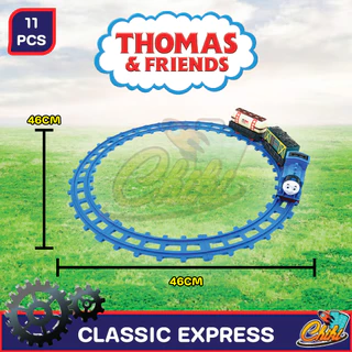 [พร้อมส่ง] thomas cartoon train ขบวนรถไฟโทมัสพร้อมราง ชุด classic express มีให้เลือก2แบบ ใส่ถ่าน2A 1ก้อนก็เล่นได้เลย