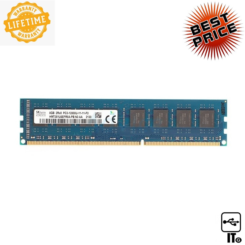 RAM DDR3(1600) 8GB Hynix 16 Chip แรม ประกัน LT. PC DDR3
