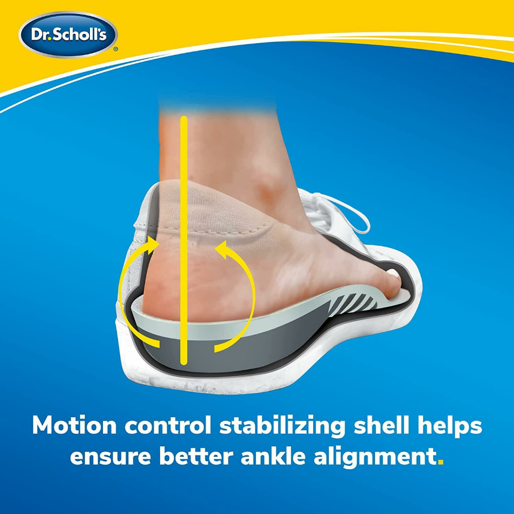 [Dr. Scholl's] Stabilizing Support Insole Improves Balance & Posture 1 Pair แผ่นรอง รองเท้า ช่วยในการทรงตัว ปรับท่าทาง