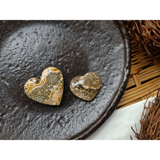 Ocean Jasper heart หินก้อน หินหัวใจ โทนเข้มๆ