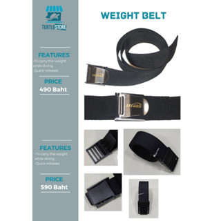 Scuba Belt เข็มขัดดำน้ำ สำหรับใส่ตะกั่ว พร้อมส่ง