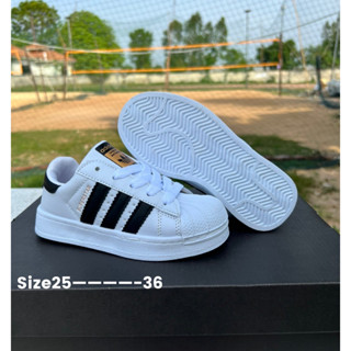 Superstar Kids รองเท้าเด็ก มี 4 สี Sz.25-36 รองเท้าผ้าใบเด็ก รองเท้าผ้าใบ 99B012