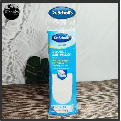 [Dr.Scholl's] Double Air-Pillo Insoles Extra Thick Cushioning 1 Pair แผ่นรอง รองเท้า ลดแรงกระแทก