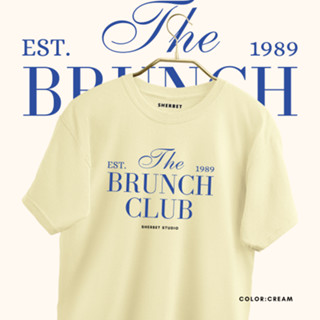 เสื้อยืดลาย  brunch club | sherbet teeshop