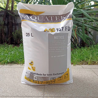 [บ้านเครื่องกรอง] สารกรองเรซิ่น AQUATEK เกรดน้ำดื่ม รุ่น 107FD (NSF) (25ลิตร/ถุง) สารกรองเกรดอย่างดี