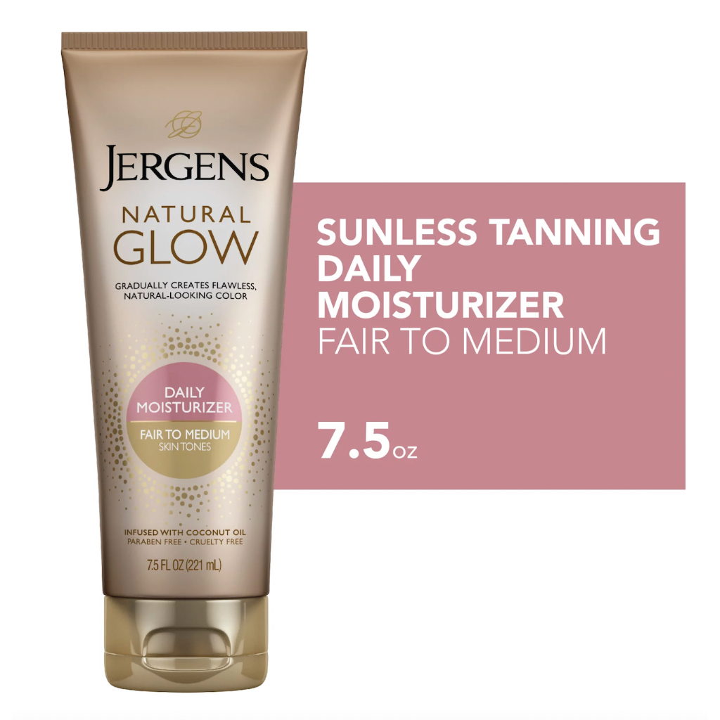 Jergens Natural Glow Fair to Medium skin tone โลชั่นทาผิวเจอเจ้นโกลล์
