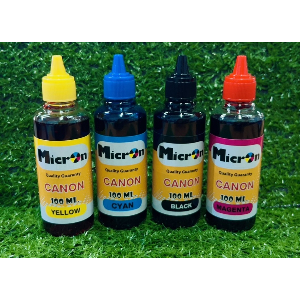 หมึกเติมแท้ง์ หมึกเติม Canon 100ml จำนวน 4ขวด ใช้ได้กับ Printer Canon ทุกรุ่น จำนวน 4 ขวด สีอย่างละข