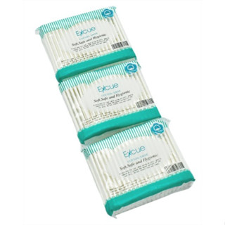 30 Packs Excue Cotton Buds Cotton Swabs (80 Sticks/Pack)