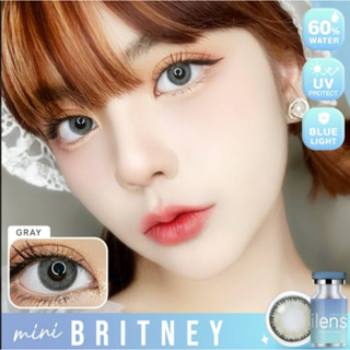 "💋 มีค่าสายตา 💋 ilens Mini britney Gray Brown 💋 บิ๊กอาย สุดปัง คอนแทคเลนส์ รายเดือน มีอย แถมตลับฟรี เลนส์นิ่ม สวยปังมาก"