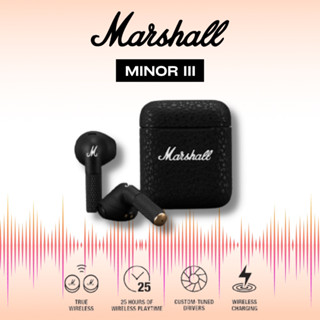 MARSHALL Minor III black - หูฟังบลูทูธ, หูฟังไร้สาย, true wireless tws