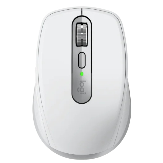 Logitech MX Anywhere 3S Wireless Mouse, Fast Scrolling, Quiet Clicks, Bluetooth (Pale Gray) (910-006933)