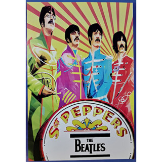 โปสเตอร์ The Beatles เดอะ บีเทิลส์ วง ดนตรี ร็อกแอนด์โรล รูป ภาพ ติดผนัง สวยๆ poster 34.5x23.5นิ้ว(88 60 ซม.โดยประมาณ)