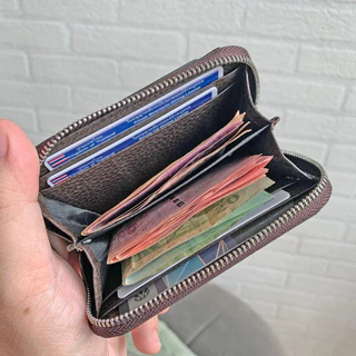 ซิปรอบ ใส่แบงค์พันไม่ติด @ Card Holder Silm Wallet กระเป๋าสตางค์ กระเป๋าใส่บัตร ใส่ตังค์ใส่เหรียญ S7-75