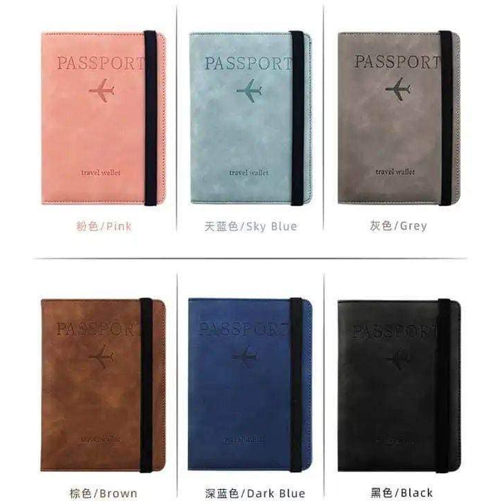 ปกพาสปอร์ต passport cover กระเป๋าใส่พาสปอร์ต กระเป๋าใส่เอกสารการเดินทาง RFID PASS พร้อมแผ่นป้องกันการส