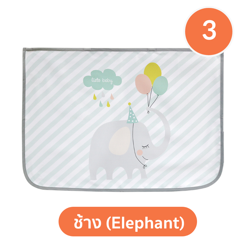 lieto ผ้าม่านบังแดด ลายช้าง (Elephant) *ไม่สามารถใช้ร่วมกับรถยุโรปทุกชนิด 1 ชิ้น