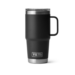 YETI แก้วเก็บความเย็น รุ่น RAMBLER 20 OZ TRAVEL MUG WITH STRONGHOLD LID BLACK