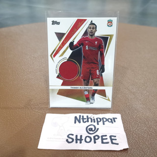 ขาย การ์ด Topps Liverpool Team Set Thiago Alcantara Relic Card ชิ้นส่วนผ้า ลิเวอร์พูล การ์ดฟุตบอล การ์ดนักบอล EPL