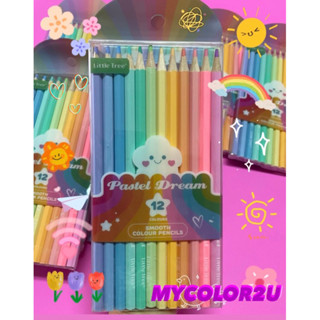 Pastel color pencil Little Tree ดินสอ สีไม้พาสเทล