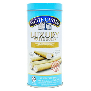 10 Bottles White Castle Luxury Wafers With Vanilla Filling 70G