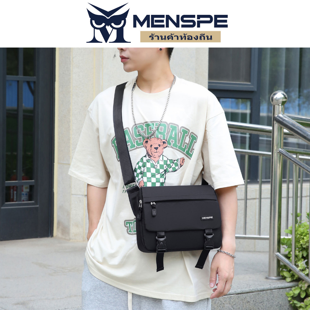 Menspe กระเป๋า สะพายข้าง ผู้ชาย กระเป๋าสะพายข้าง ขนาดเล็ก สําหรับผู้ชาย