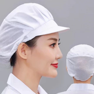(พร้อมส่ง)หมวกผ้า ผ้าคลุมผมสําหรับปรุงอาหาร งานผลิตงานโรงงาน